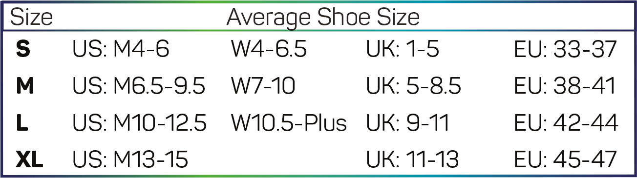 Sparx slippers size online chart